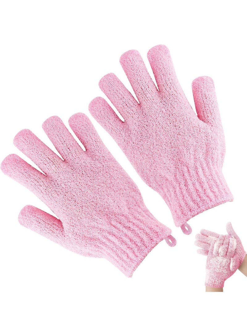 Dead Skin Removal Gloves 2pcs – Exfoliating Shower Gloves for Ingrown Hair, Spa, Massage, Loofah & Dead Skin Cell Scrub – Random Color - Image 1